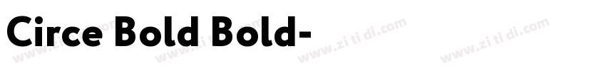 Circe Bold Bold字体转换